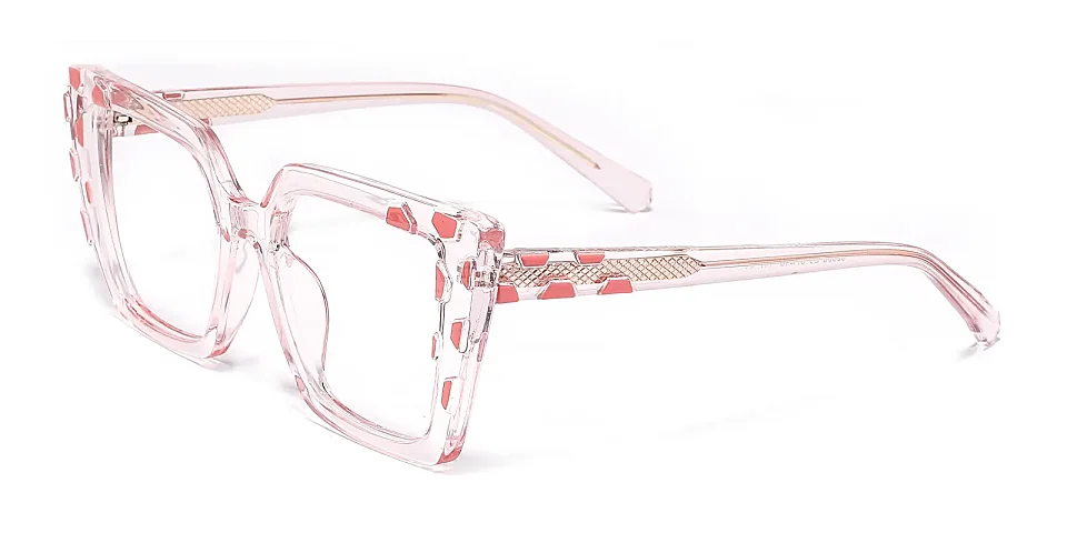 Anci clear pink   Plastic  Eyeglasses