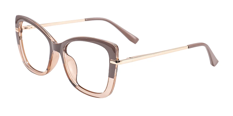 Esme chocolate brown   Plastic  Eyeglasses