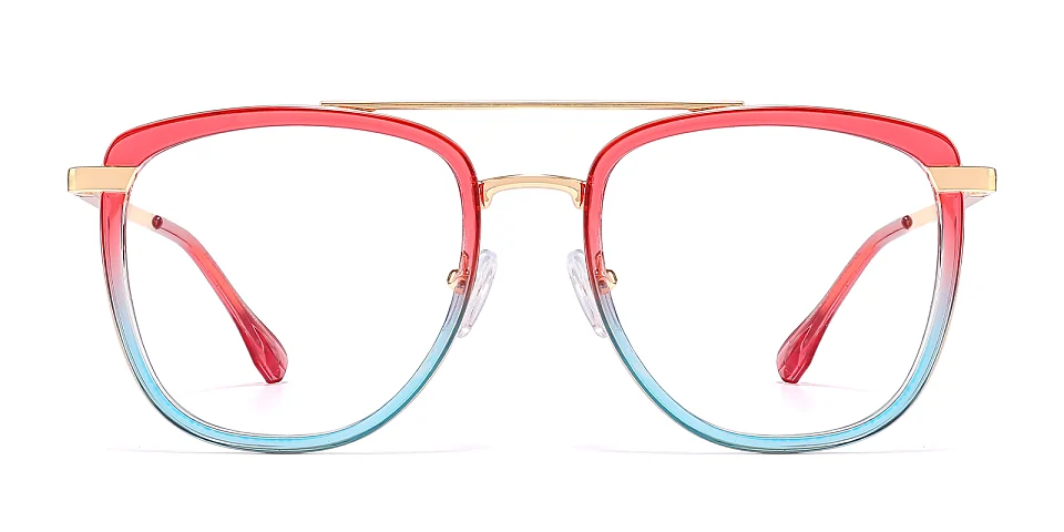 Simi red blue   Plastic  Eyeglasses