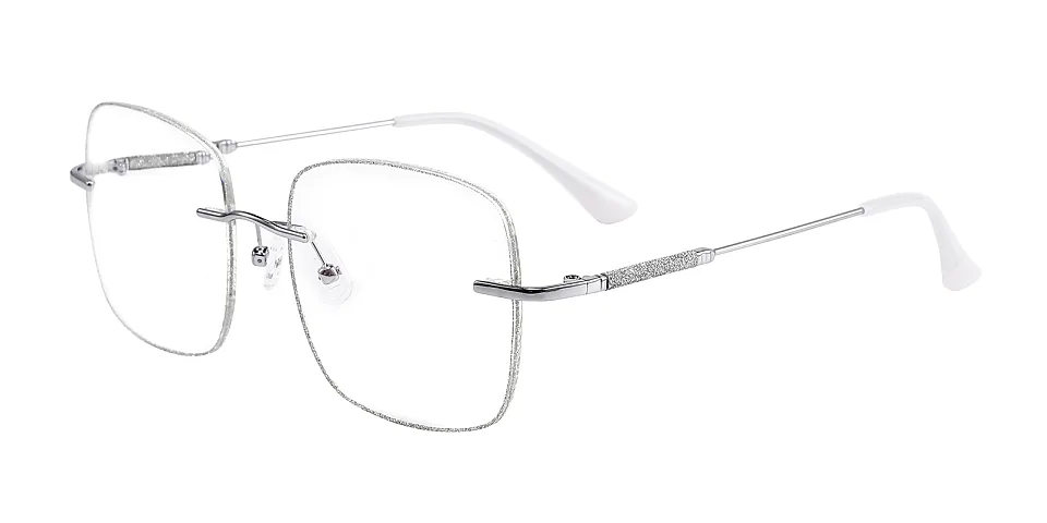 Sparkle silver   Metal  Eyeglasses