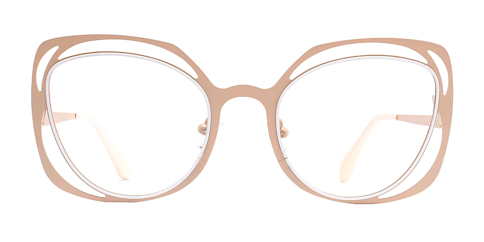 Shayla champagne white   Metal  Eyeglasses