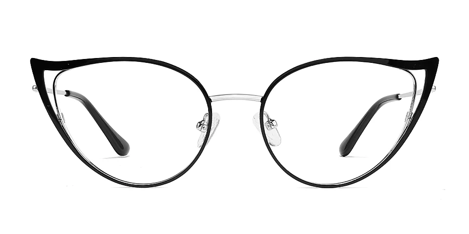 Tanya black silver   Metal  Eyeglasses