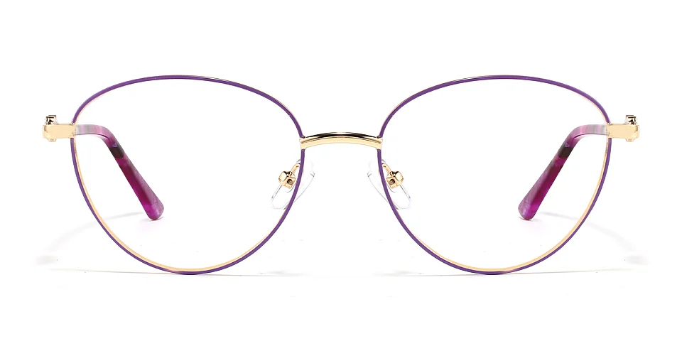 Odette purple gold   Metal  Eyeglasses