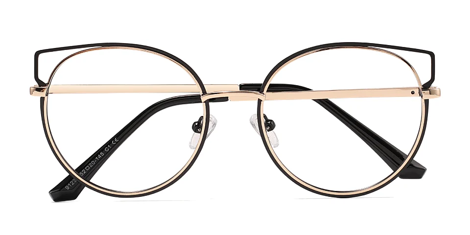 Karin black gold   Metal  Eyeglasses