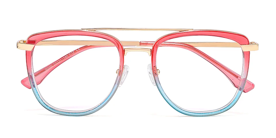 Simi red blue   Plastic  Eyeglasses