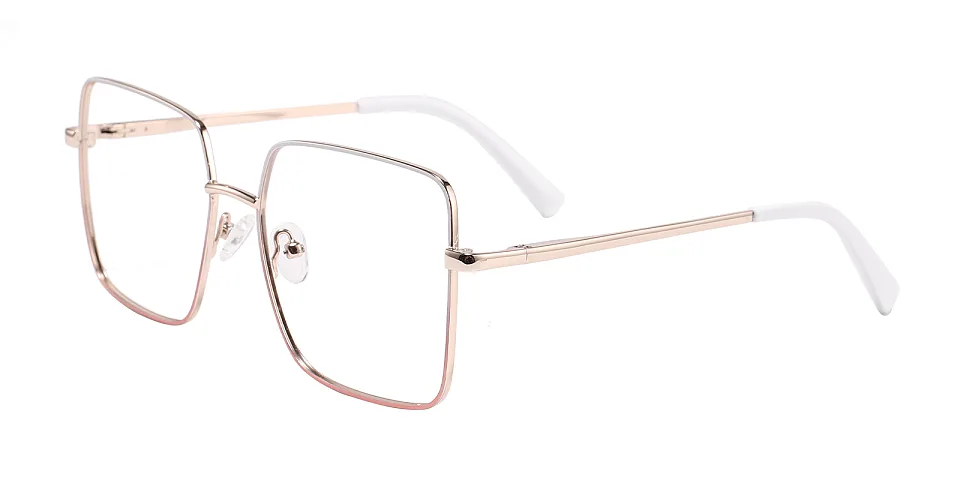 Bette white pink   Metal  Eyeglasses