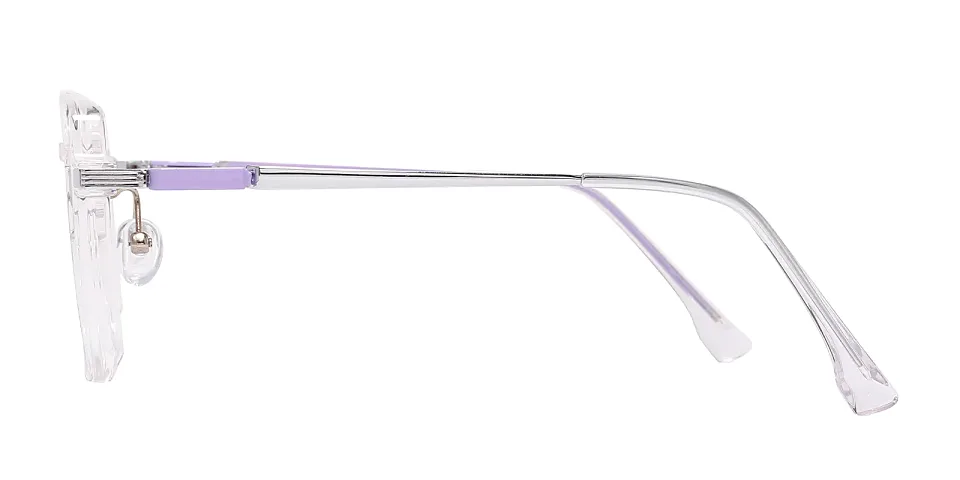 Sandy purple clear   Plastic  Eyeglasses