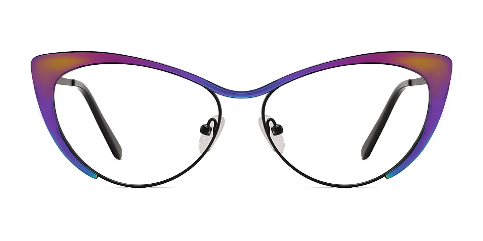 Aurora mirrored rainbow black   Metal  Eyeglasses