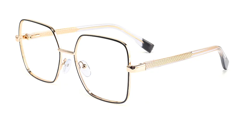 Nannie black gold   Metal  Eyeglasses