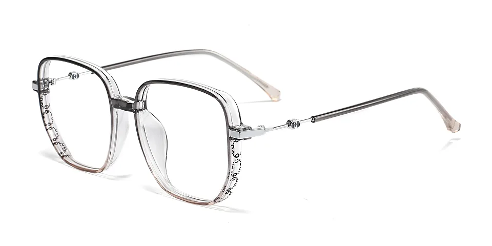 Carolyn grey brown   Plastic  Eyeglasses