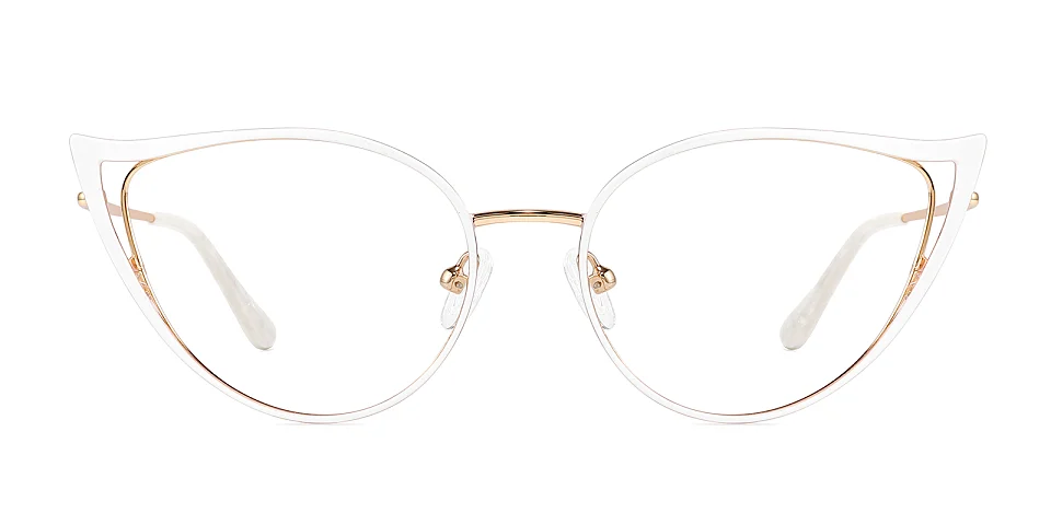 Tanya white rose gold   Metal  Eyeglasses