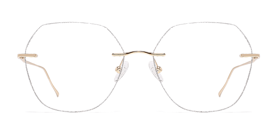 Fairy gold silver   Metal  Eyeglasses