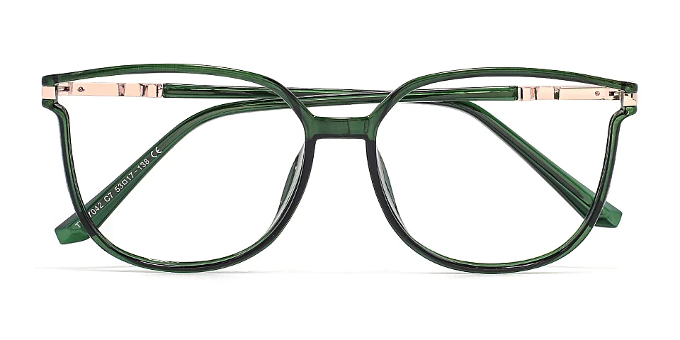 Aysun dark green   Plastic  Eyeglasses