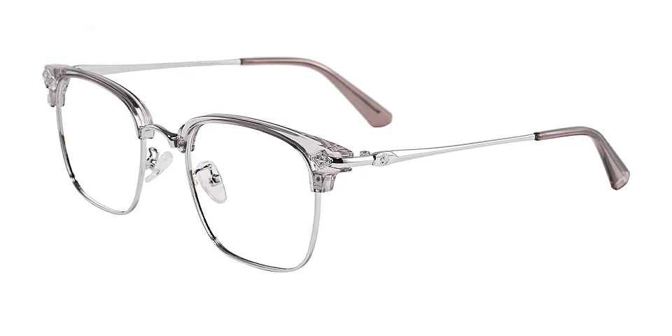 Emeka grey silver   Metal  Eyeglasses