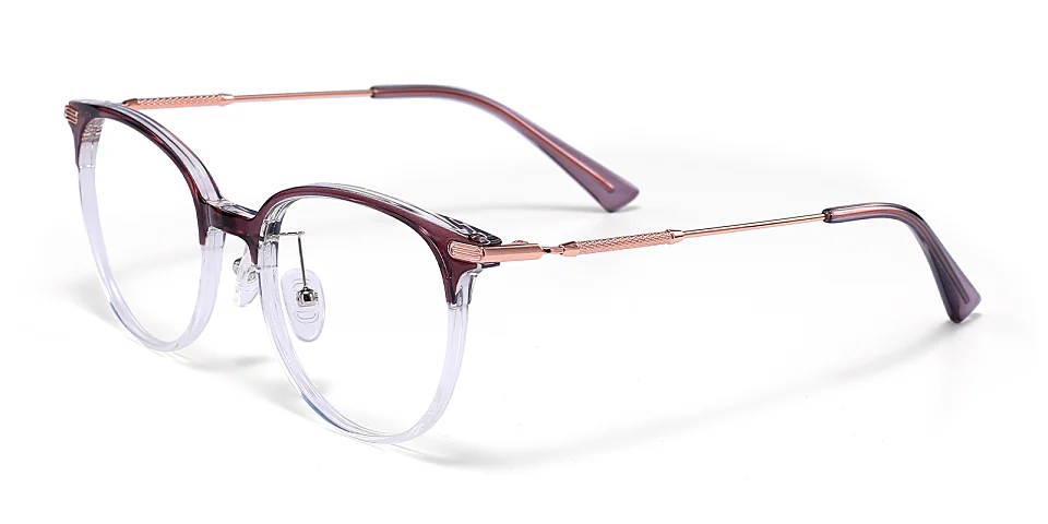 Koy purple clear   Plastic  Eyeglasses