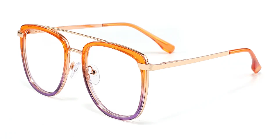 Simi orange purple   Plastic  Eyeglasses