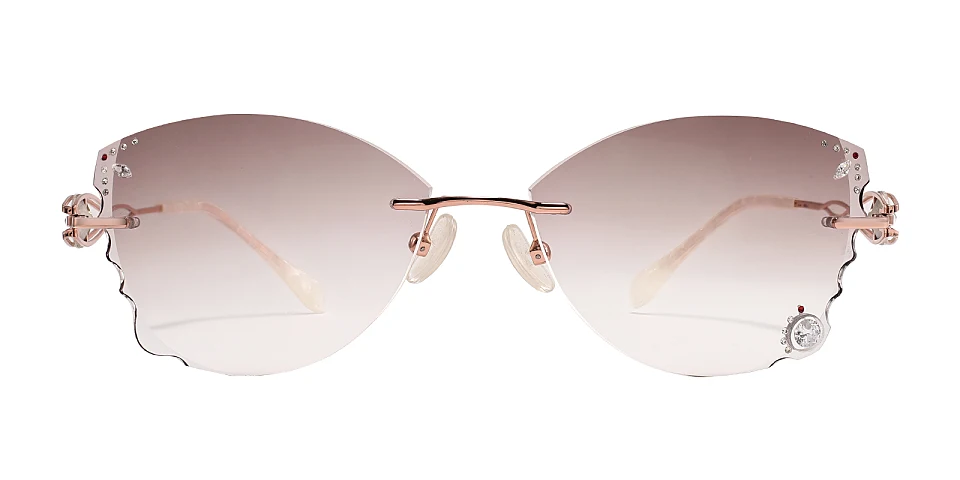 Mignon rose gold   Metal  Sunglasses