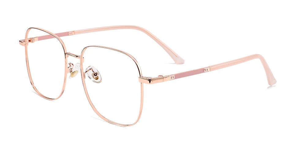 Karine rose gold pink   Metal  Eyeglasses