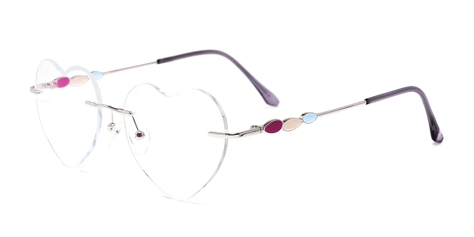 Loving silver   Metal  Eyeglasses