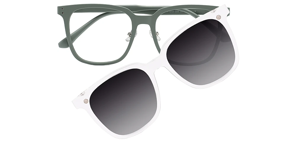 Fidelia matte green   Plastic  Eyeglasses