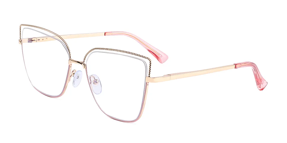 Loes pink gold   Metal  Eyeglasses