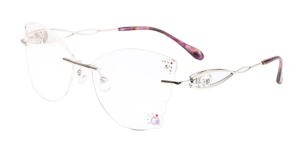 Mignon silver   Metal  Eyeglasses