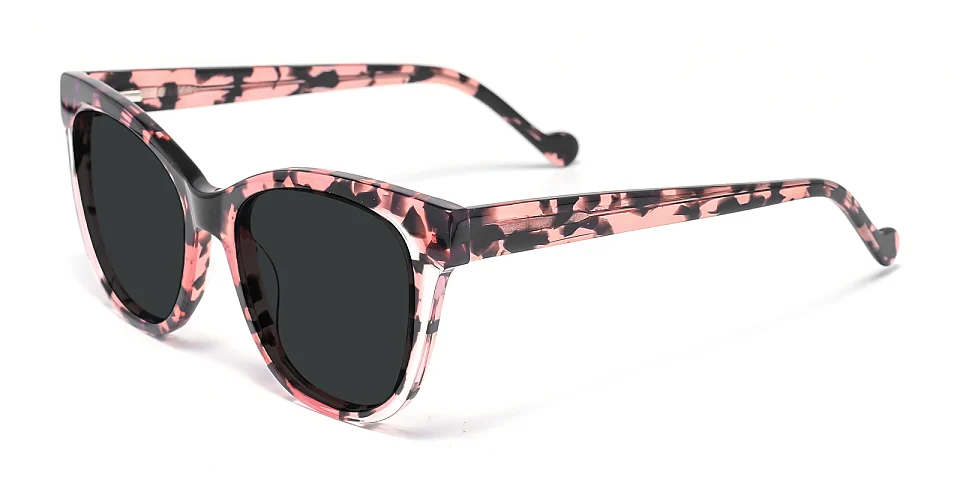 Kisa pink tortoise   Plastic  Sunglasses