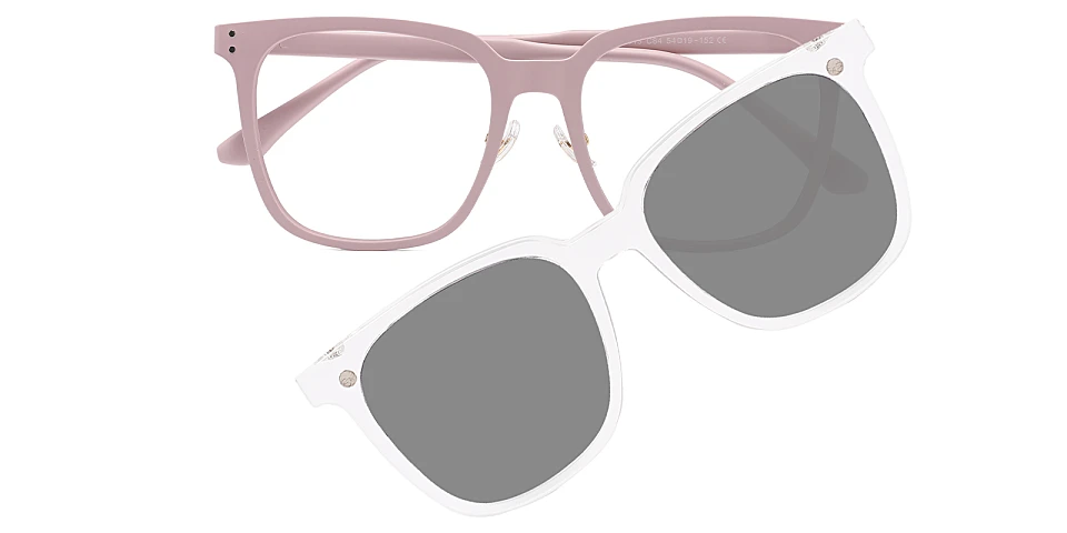 World matte pink   Plastic  Eyeglasses