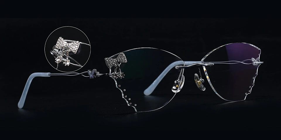 Vanny silver   Metal  Eyeglasses