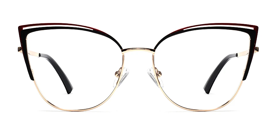 Yetta black red   Metal  Eyeglasses