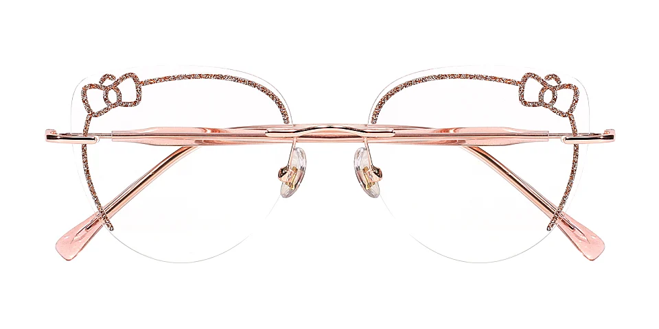 Kitty rose gold   Metal  Eyeglasses