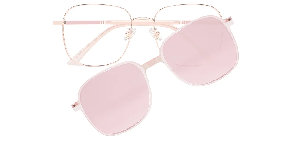 Karine rose gold pink   Metal  Eyeglasses