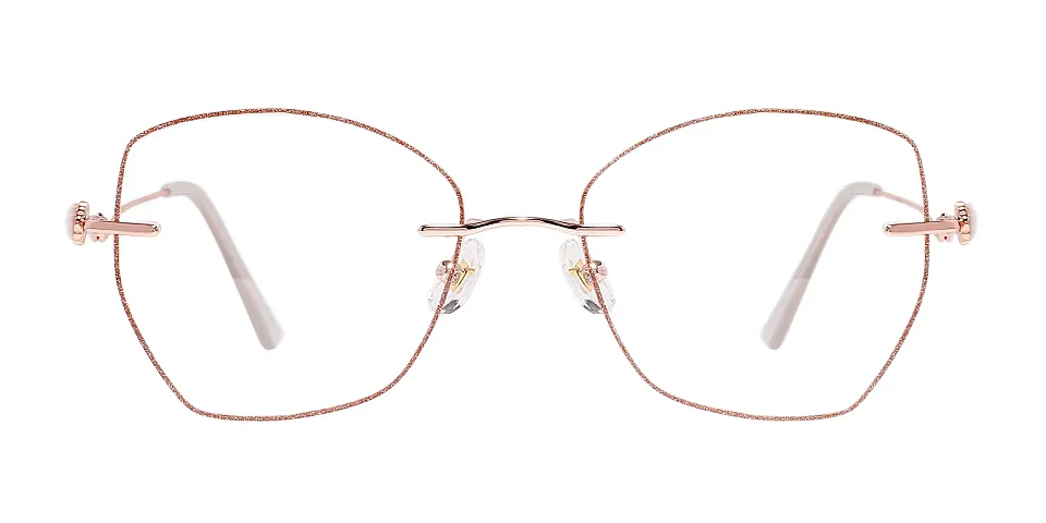 Conch rose gold   Metal  Eyeglasses