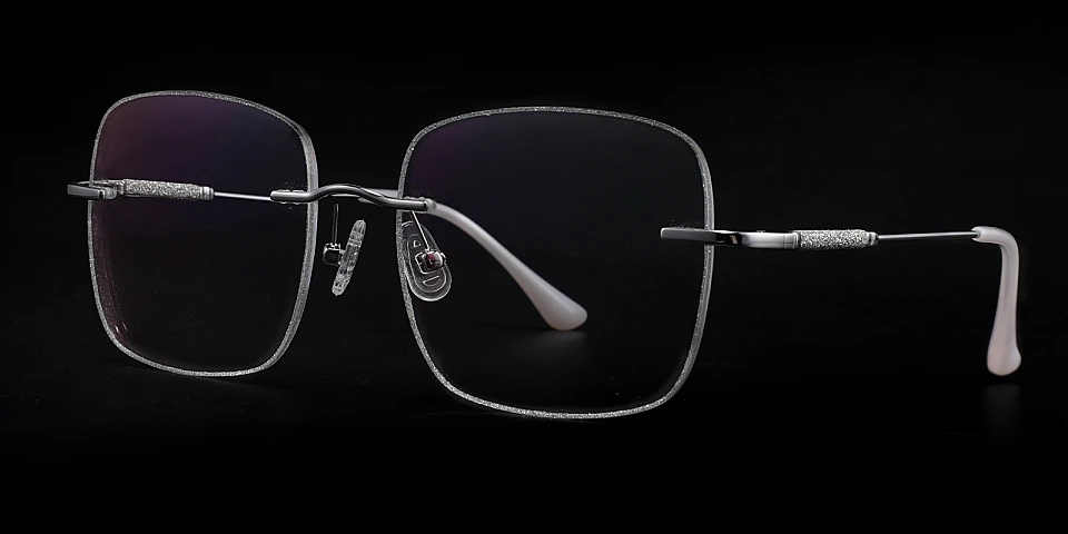 Sparkle silver   Metal  Eyeglasses