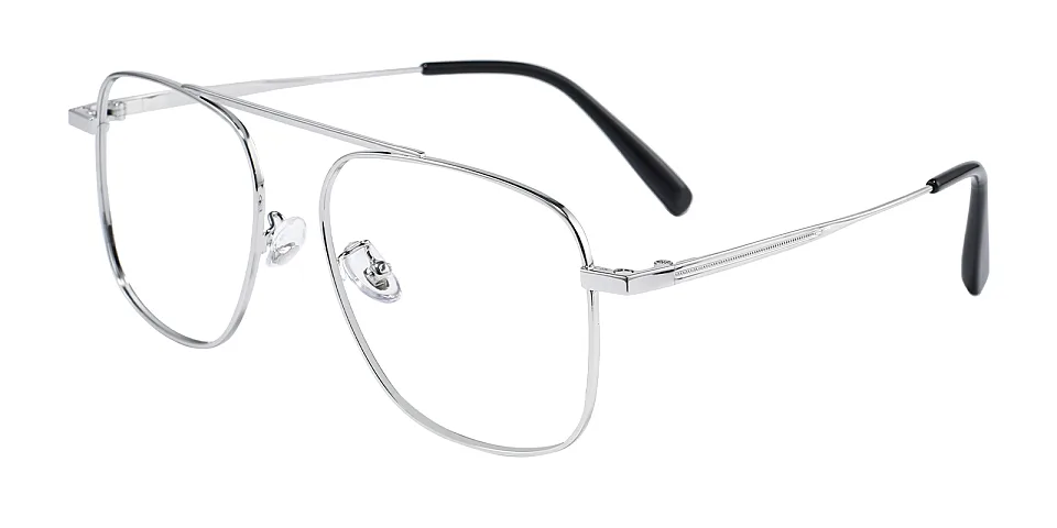 Karter silver   Metal  Eyeglasses