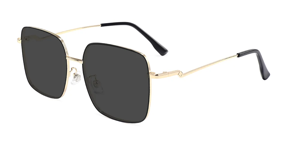 Dorothy black gold   Metal  Sunglasses