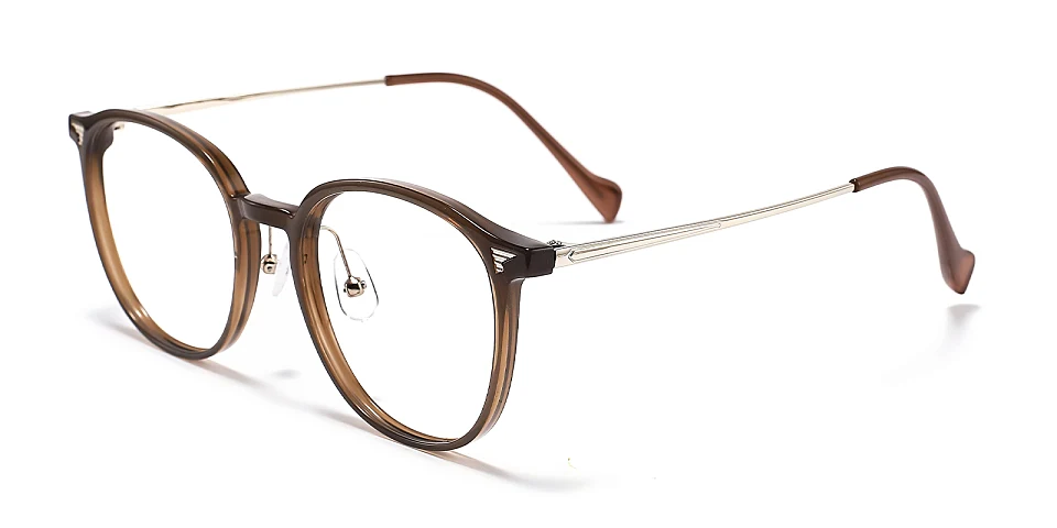 Fourney brown   Plastic  Eyeglasses