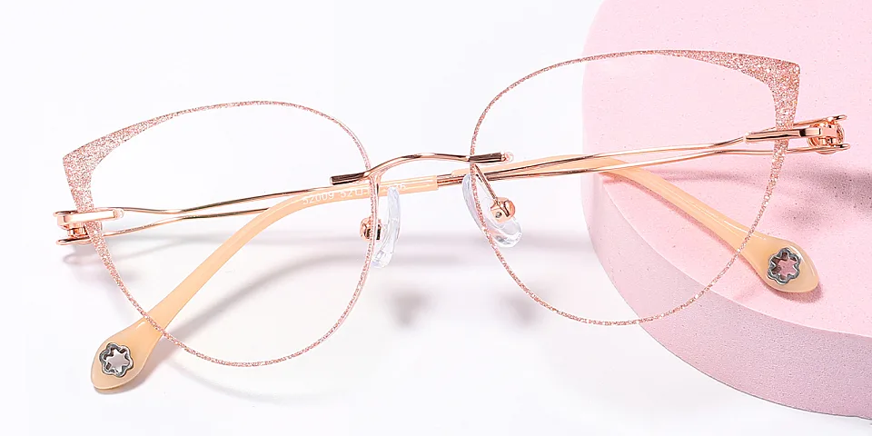 Issa rose gold   Metal  Eyeglasses