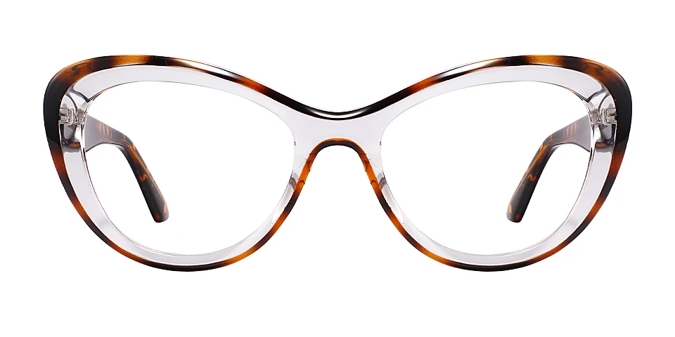 Josi warm tortoise clear   Plastic  Eyeglasses