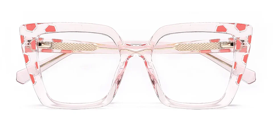 Anci clear pink   Plastic  Eyeglasses