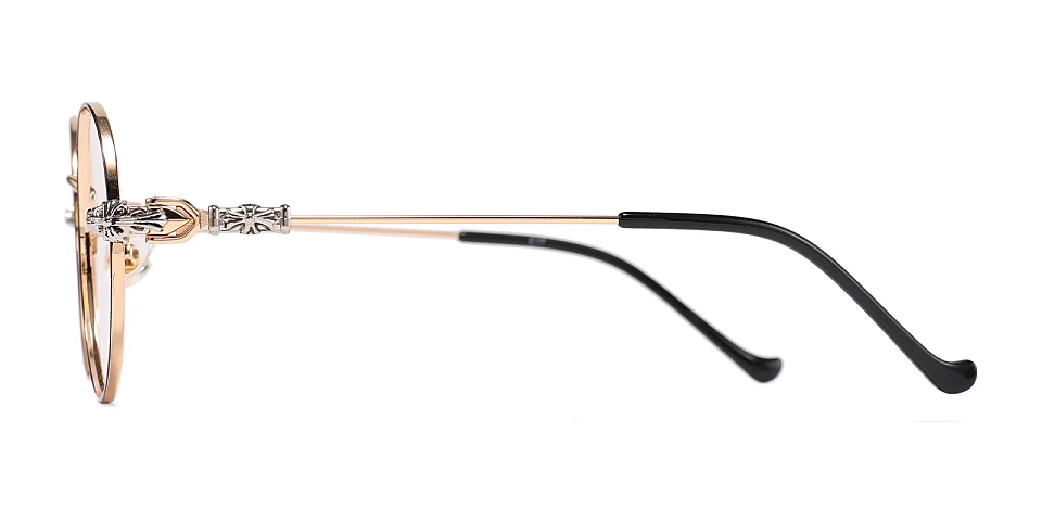 Roya black gold   Metal  Eyeglasses