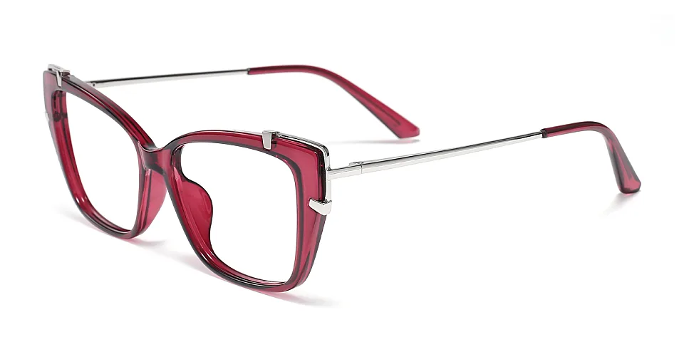 Loup red   Plastic  Eyeglasses