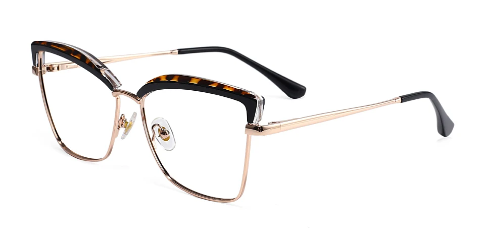 Guare black warm tortoise   Plastic  Eyeglasses