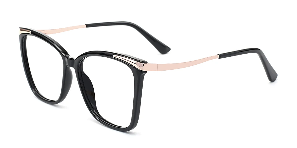 Sine black   Plastic  Eyeglasses