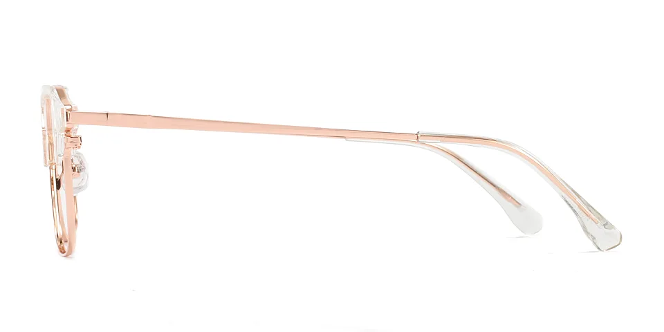 Kiki clear rose gold   Plastic  Eyeglasses