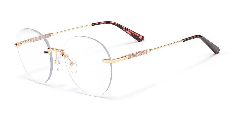 Pankaj gold warm tortoise   Metal  Eyeglasses