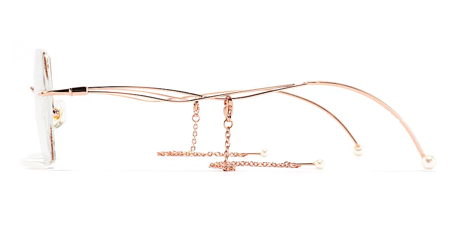 Yasi rose gold   Metal  Eyeglasses