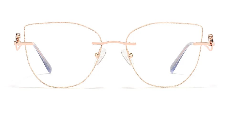 Pari rose gold   Metal  Eyeglasses