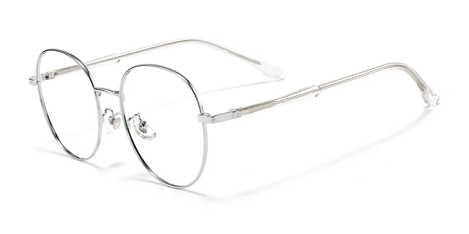 Alecia silver   Metal  Eyeglasses