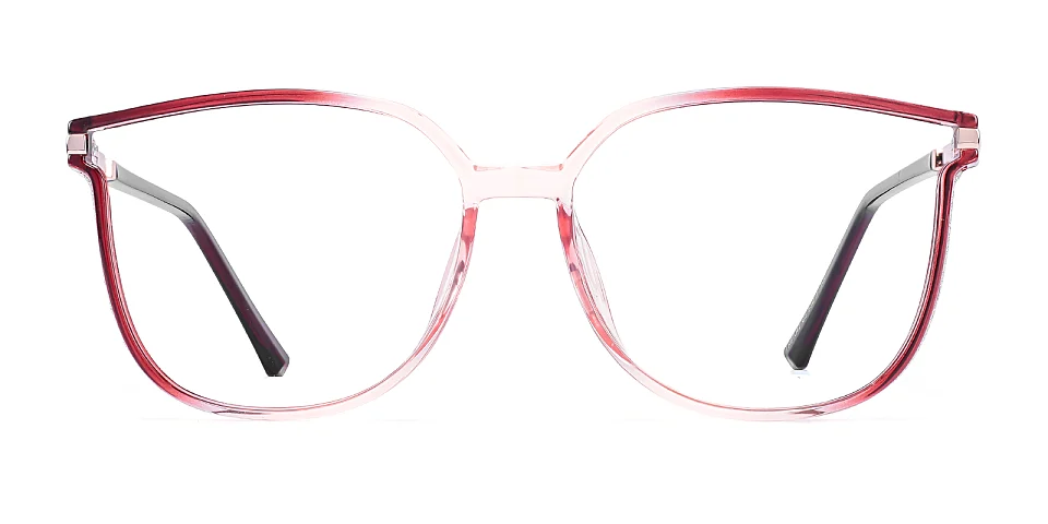 Aysun burgundy clear pink   Plastic  Eyeglasses